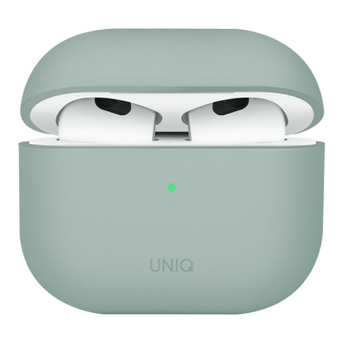 Uniq для Airpods 4 чехол LINO Liquid silicone Iceplant Green