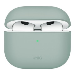 Uniq для Airpods 4 чехол LINO Liquid silicone Iceplant Green