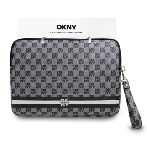 DKNY для ноутбуков 13"/14" чехол Sleeve Checkered Printed stripes with Zipper Black