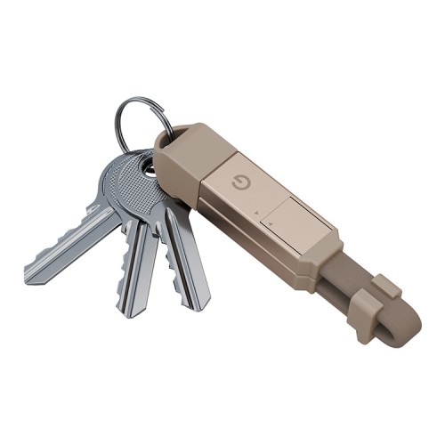 Energea Кабель Sheath 2-in-1 USB-C to C+Lighning MFI 60W 480 Mbps Gold 15cm