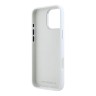 Karl Lagerfeld для iPhone 16 Pro чехол Liquid Silicone Metal Logo Initials Hard White