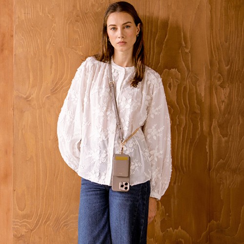 Uniq ремешок на шею/руку COEHL Caryne 2-in-1 Lanyard and Handstrap Cream