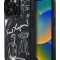 Karl Lagerfeld для iPhone 15 Pro Max чехол PU-кожа зернистая Sketch Black (MagSafe)