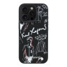 Karl Lagerfeld для iPhone 15 Pro Max чехол PU-кожа зернистая Sketch Black (MagSafe)