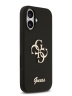 Guess для iPhone 17 чехол Liquid silicone 4G Big and Script metal logo Hard Black