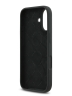 Guess для iPhone 17 чехол Liquid silicone 4G Big and Script metal logo Hard Black