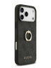 Guess для iPhone 17 Pro Max чехол PU 4G + Ring Hard Black