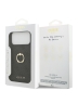 Guess для iPhone 17 Pro Max чехол PU 4G + Ring Hard Black