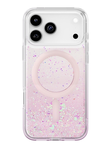 Uniq для iPhone 17 Pro Max чехол COEHL Resin Rosara Pink Haze (MagSafe)