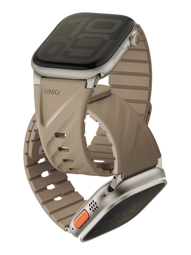 Uniq для Apple Watch 49-40 mm ремешок FLUO Silicone Rubber Soft Sand