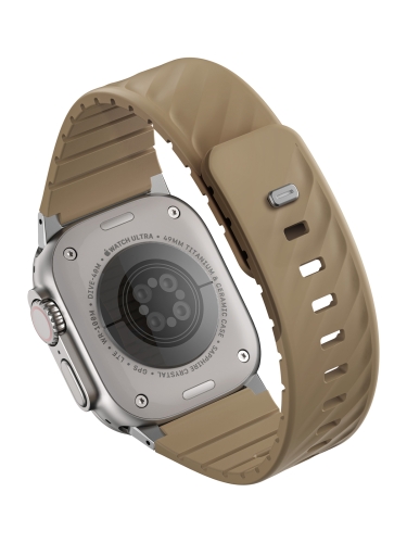 Uniq для Apple Watch 49-40 mm ремешок FLUO Silicone Rubber Soft Sand