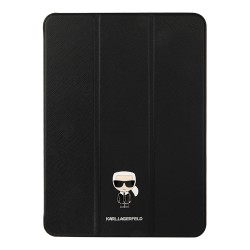 Чехол Karl Lagerfeld PU Saffiano Ikonik Patch (metal) Folio для iPad Pro 12.9 (2021/20), черный