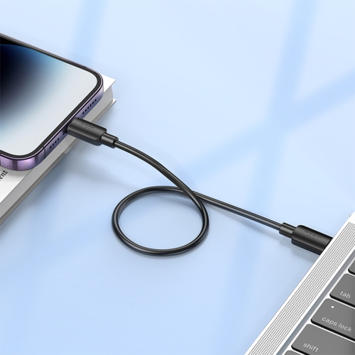 HOCO кабель X96 Hyper PD20W charging data cable USB-C to iPhone (25 см) Black