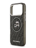 Karl Lagerfeld для iPhone 17 Pro чехол IML NFT Karl&Choup Head on logo Metal Cam Hard Black (MagSafe)