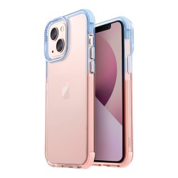 Чехол Uniq Combat Duo для iPhone 13, голубой/розовый