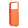 Guess для iPhone 17 Pro Max чехол PU with Perforated 4G logo Metal camera Hard Orange (MagSafe)
