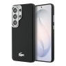 Lacoste для Galaxy S26 Ultra чехол PU Grained Metal Foil logo & Cam Hard Black/Silver (MagSafe)
