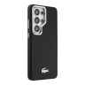 Lacoste для Galaxy S26 Ultra чехол PU Grained Metal Foil logo & Cam Hard Black/Silver (MagSafe)