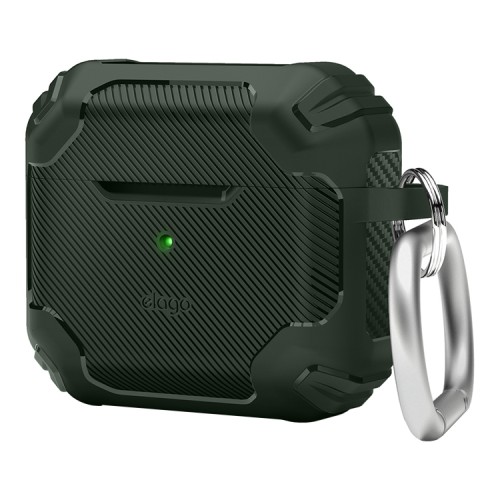 Чехол Elago Solid Armor TPU hang case для AirPods 3 (2021), зеленый