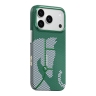 BlueO чехол для iPhone 17 Pro/18 Pro, Steed Woven Air Aramid (Kevlar) Green (MagSafe)