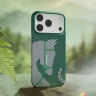 BlueO чехол для iPhone 17 Pro/18 Pro, Steed Woven Air Aramid (Kevlar) Green (MagSafe)