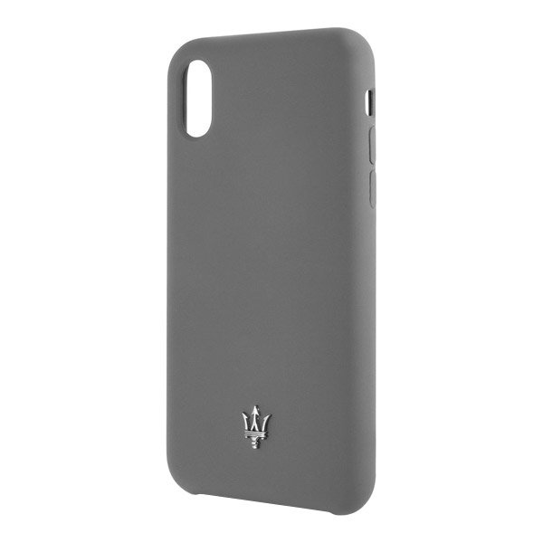 Чехол Maserati Silicone для iPhone XR, серый