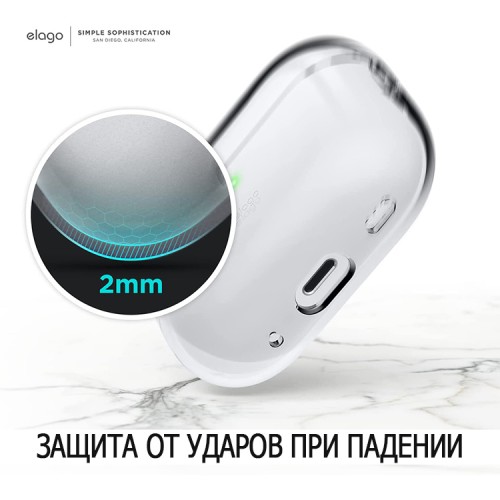 Чехол Elago Clear case для AirPods Pro 2, прозрачный