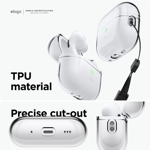Чехол Elago Clear case для AirPods Pro 2, прозрачный
