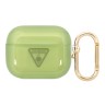 Чехол Guess Translucent Palm Tree с карабином для Airpods Pro, зеленый