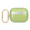 Чехол Guess Translucent Palm Tree с карабином для Airpods Pro, зеленый