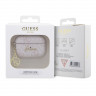 Чехол Guess PU leather 4G with metal logo and Heart charm для Airpods Pro 2 (2022), розовый