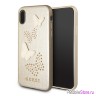 Чехол Guess Studs & Sparkles Hard Butterflies для iPhone X/XS, бежевый
