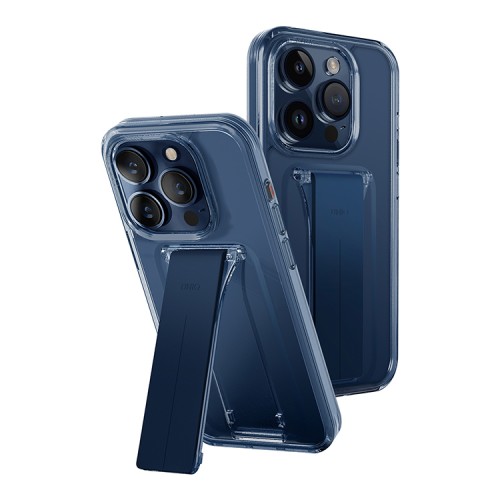 Uniq для iPhone 15 Pro Max чехол Heldro Mount with Stand Deep Blue