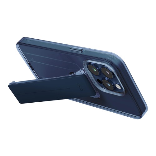 Uniq для iPhone 15 Pro Max чехол Heldro Mount with Stand Deep Blue
