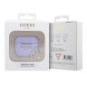 Guess для Airpods 3 чехол Liquid silicone with 4G Diamond charm Purple