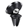 Магнитный держатель Baseus Small Ears Series Air Outlet Magnetic Bracket (Genuine Leather Type), черный
