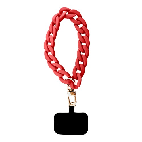 Hello Kitty для iPhone 14 Pro Max чехол PU Saffiano Heads and Bows + Hand strap Hard Black/Red