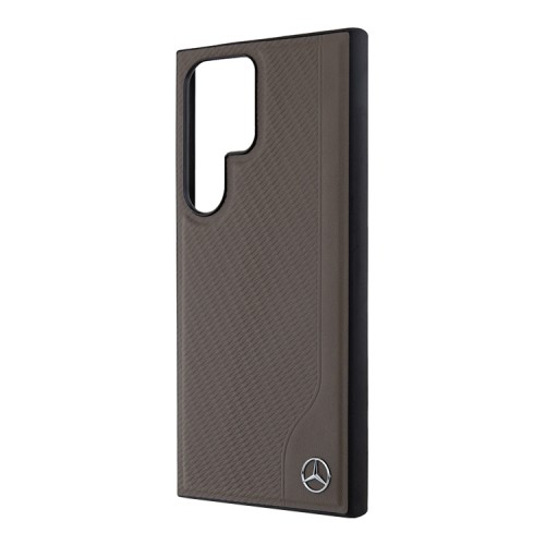 Mercedes для Galaxy S24 Ultra чехол Leather Textured Wood Imitation Hard Brown (MagSafe)