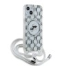 Karl Lagerfeld для iPhone 15 чехол Crossbody PC/TPU NFT Karl & Choup Head прозрачный (MagSafe) + Cord