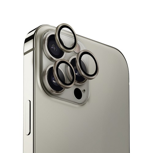 Uniq стекло для iPhone 16 Pro/16 Pro Max OPTIX Camera Lens AluGuard Titanium Grey