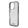 BMW для iPhone 16 Pro Max M-Collection PC/TPU Silver Ring, прозрачный (MagSafe)