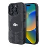 Lacoste для iPhone 16 Pro чехол PC/TPU Double layers The Blend Croc logo Black (MagSafe)
