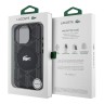Lacoste для iPhone 16 Pro чехол PC/TPU Double layers The Blend Croc logo Black (MagSafe)