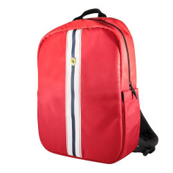Рюкзак Ferrari On-track PISTA Backpack с USB портом для ноутбука до 15 дюймов, красный
