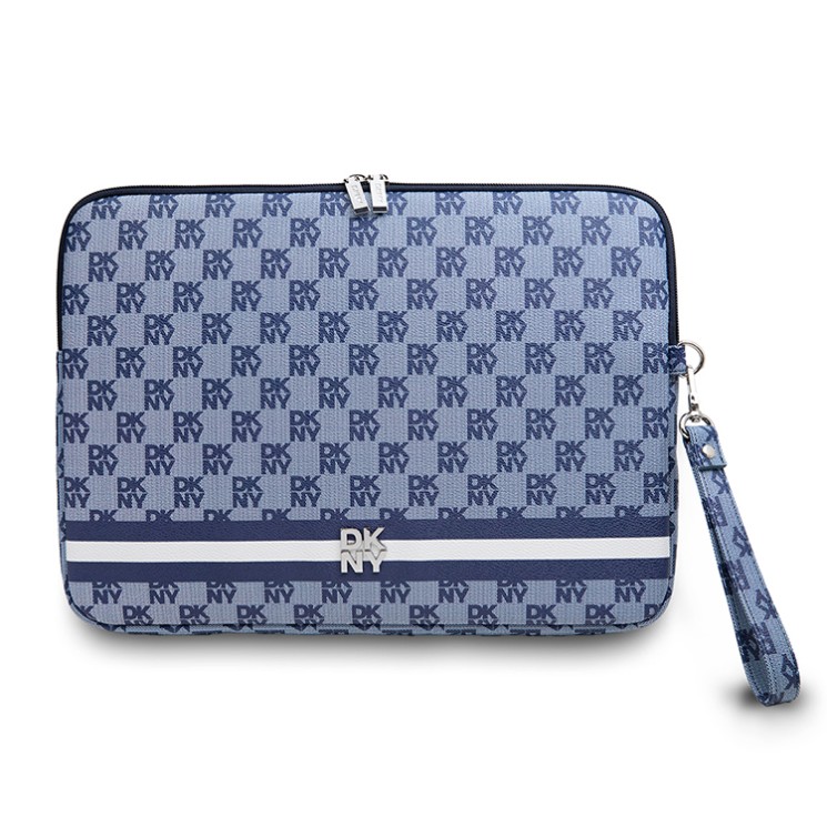 DKNY для ноутбуков 13"/14" чехол Sleeve Checkered Printed stripes with Zipper Blue