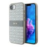 DKNY для iPhone 16e чехол PU Repeat texture Tonal stripe Metal logo Hard Beige