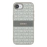 DKNY для iPhone 16e чехол PU Repeat texture Tonal stripe Metal logo Hard Beige
