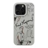 Karl Lagerfeld для iPhone 15 Pro Max чехол PU-кожа зернистая Sketch Grey (MagSafe)