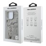 Karl Lagerfeld для iPhone 15 Pro Max чехол PU-кожа зернистая Sketch Grey (MagSafe)