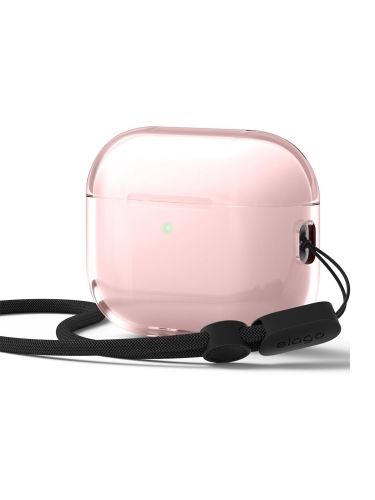 Elago для AirPods Pro 3 чехол Clear Strap case Lovely Pink